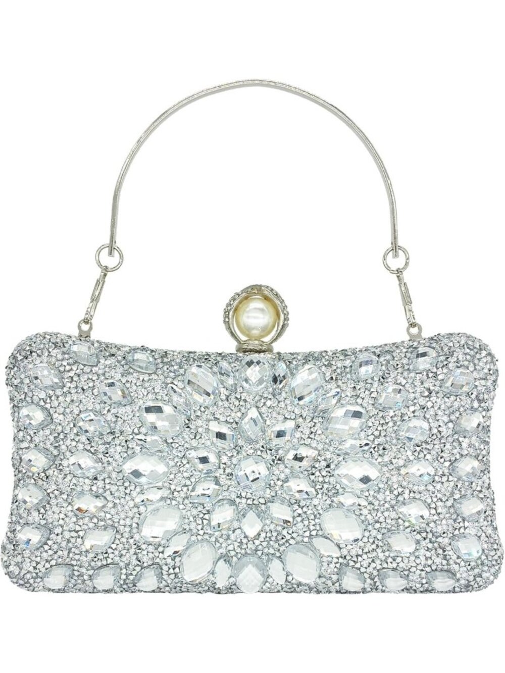 Sparkly Rhinestone Clutch Purse for Women | Evening Handbag, Party Bag